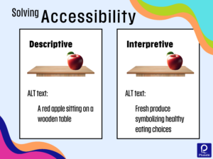 Descriptive: A red apple sitting on a wooden table. Interpretive: Fresh produce symbolizing healthy eating choices.